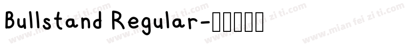 Bullstand Regular字体转换